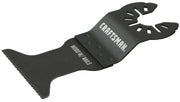 Photo of Craftsman CMAO104 oscillating tool blade for wood with nails, black, angled on white background.