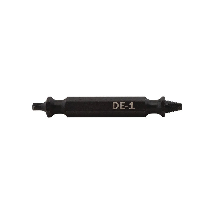 Photo of CRAFTSMAN screw extractor DE-1, SKU CMAT131, black steel tool on white background, side angle.