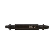 Photo of CRAFTSMAN screw extractor bit DE-2, SKU CMAT132, black metal, side angle on white background.