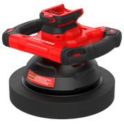 Photo of Craftsman cordless polisher CMCE100B, red and black, front angle on white background.