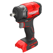 CRAFTSMAN CMCF911B cordless impact wrench, red and black, angled front view, white background.