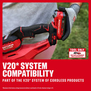 Photo of Craftsman CMCHT830B cordless tool close-up showing V20 battery system compatibility.