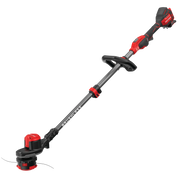CRAFTSMAN brushless string trimmer CMCST920B, side angle, black and red, on white background.