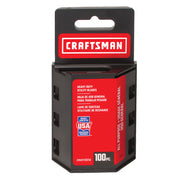 Craftsman utility blade pack CMHT11921A, red and black packaging, front angle, 100 blades.