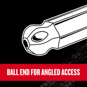 Craftsman graphics CMHT26159V, ball end tool illustration with angled access feature.