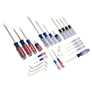 Craftsman CMHT65046 screwdriver and tool set, assorted types and sizes, top-down angle, white background.