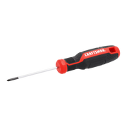 Craftsman Phillips screwdriver with black and red handle, CMHT65147, side angle, hand tool.