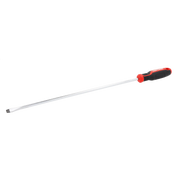 Photo of Craftsman CMHT65168 long flathead screwdriver with red and black handle, side angle.