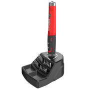Craftsman CMHT66720 precision screwdriver set with red and black handle, multiple bits, shown on white background, front angle.