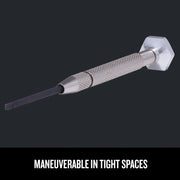 Craftsman precision graphics tool CMHT68009 with knurled grip and flat tip, angled on dark background.