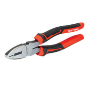 Craftsman CMHT81648 photography of red and black slip joint pliers with textured handles on white background.