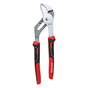 Craftsman CMHT81720 groove joint pliers with black and red handles, front view, white background.