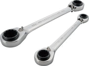 CRAFTSMAN CMMT12073 ratcheting box wrench set, silver finish, shown at an angle on white background.