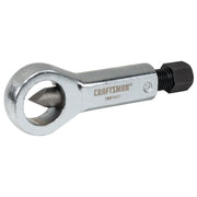 Photo of Craftsman CMMT14117 bolt extractor, silver metal tool with hex end, side angle on white background.