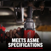 Photo of Craftsman brushless impact wrench in use, visible branding and CMMT16548 SKU.