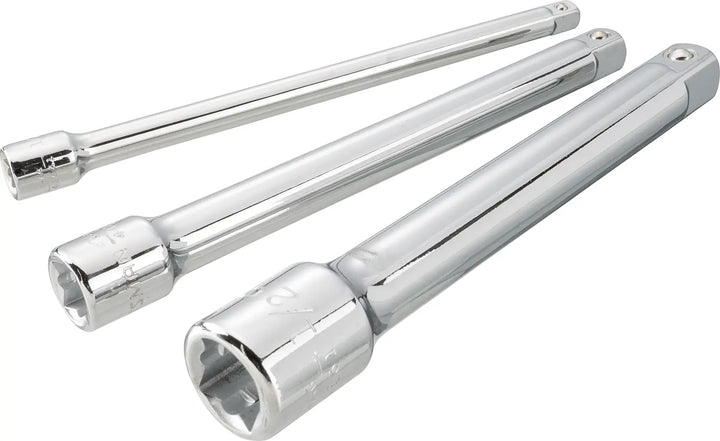 Craftsman CMMT34533 chrome extension bar set, three-piece, angled view on white background.