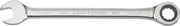 Craftsman CMMT39238 ratcheting combination wrench, 16mm, silver finish, side view on white background.