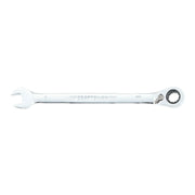 Craftsman 8mm ratcheting combination wrench CMMT42420, chrome finish, flat lay on white background.