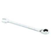 A single Craftsman chrome ratcheting combination wrench with an open end and a ratcheting box end, shown on a white background.