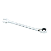 A silver CRAFTSMAN combination ratcheting wrench with an open-end on one side and a ratcheting box-end on the other, shown on a plain white background.