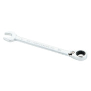 A silver CRAFTSMAN combination wrench with an open-end and a ratcheting box end, displayed against a plain white background.