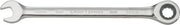 Photo of Craftsman CMMT42569 combination ratcheting wrench, 10 mm, chrome finish, flat front angle on white background.
