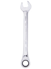 Photo of Craftsman CMMT42576 combination wrench, 18mm, chrome finish, front view on white background.