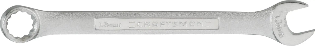 Craftsman 13mm combination wrench CMMT42917, silver finish, front angle on white background.
