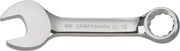 Photo of a Craftsman CMMT44108 combination wrench, chrome finish, 11/16 inch, side view on white background.