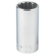 Craftsman 22mm chrome socket, deep style, vertical angle, CMMT44298.