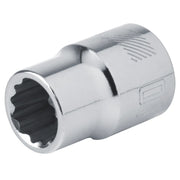 Photo of Craftsman chrome socket with 12-point interior, model CMMT44302, shown on white background.