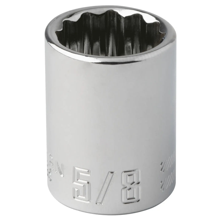Photo of Craftsman 5/8 inch socket, model CMMT44335, chrome finish, on white background, tool category.