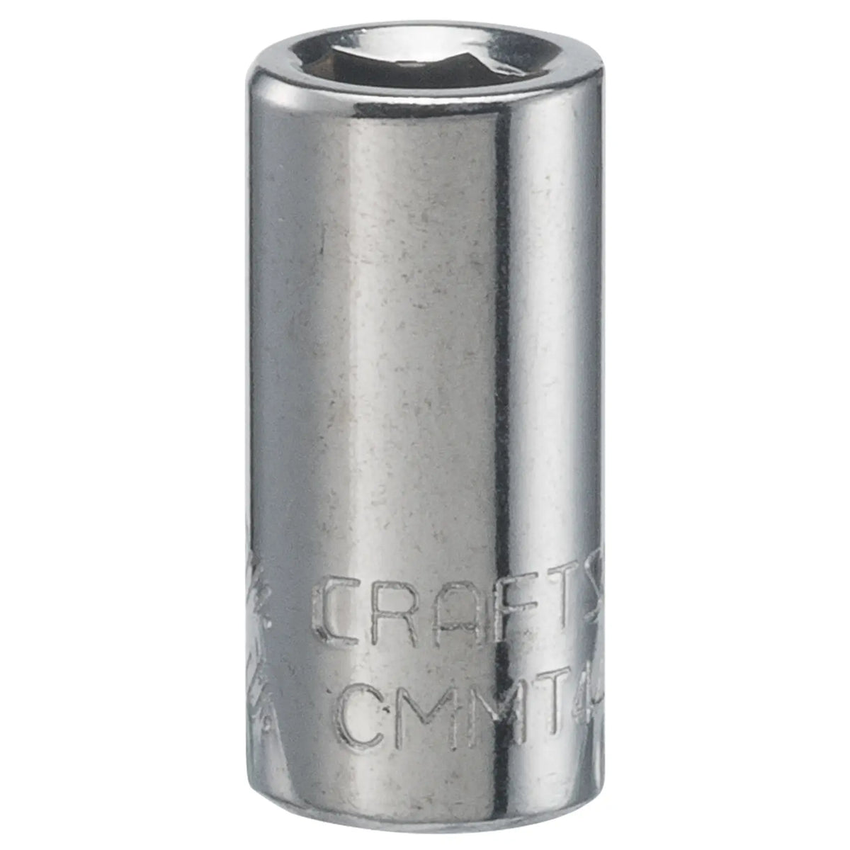Photo of Craftsman socket CMMT44955, chrome finish, tool category, front angle on white background.