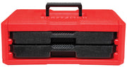 Craftsman red tool box with black handle, front angle, SKU CMMT45256, photography product.