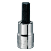 Photo of CRAFTSMAN hex bit socket, chrome finish, 5/16 size, front view, SKU CMMT46664.