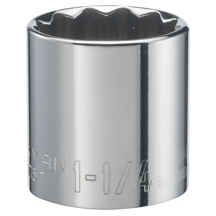 Craftsman socket, chrome finish, 1-1/4 inch size, SKU CMMT47517, photographed front angle on white background.