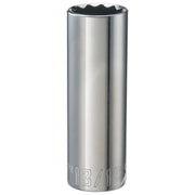 Craftsman CMMT47527 chrome deep socket, 13/16 inch, shown on white background, front angle.