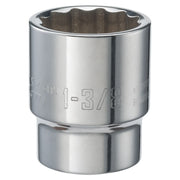 Photo of CRAFTSMAN chrome socket, 1-3/8 inch, front angle, SKU CMMT47779, tool accessory.