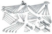 Photo of CRAFTSMAN combination wrench set, SKU CMMT87902, silver, assorted sizes, laid out on white background.