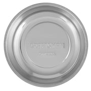 Photo of CRAFTSMAN magnetic parts tray, silver color, top view, SKU CMMT98285, tool accessory.