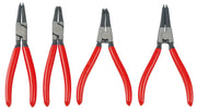 Photo of four CRAFTSMAN pliers with red handles, model CMMT98339, front angle on white background.