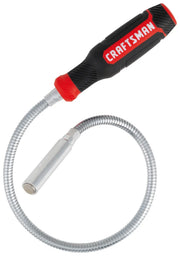 Photo of CRAFTSMAN flexible magnetic pickup tool with black and red handle, SKU CMMT98348, front angle.