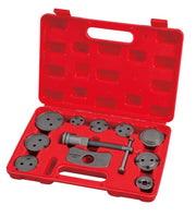 Craftsman brake caliper tool set CMMT98365 in red plastic case, shown from above on white background.