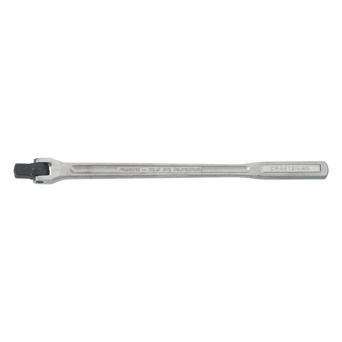 Photo of Craftsman CMMT99274 long silver breaker bar tool on white background.