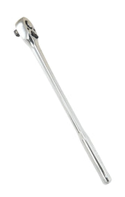 Photo of Craftsman chrome long handle ratchet, SKU CMMT99441, tool category, angled on white background.