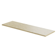 A rectangular wooden workbench top with a light natural finish, shown on a white background.