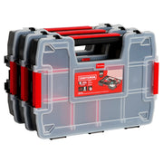Front angle photo of Craftsman storage organizer set with red handles, SKU CMST60964M.