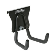 Craftsman double hook wall mount garage organizer, black, front angle, SKU CMST82607VT