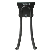 Front angle photo of Craftsman wall mount bike hook, black finish, SKU CMST82608VT.