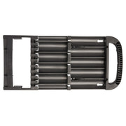 Photo of Craftsman black plastic socket organizer tray CMST82967, top-down view on white background.
